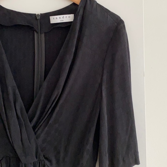 Sandro Paris Little Black Dress w/pockets - Picture 4 of 6